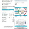 Colombia i2O Water utility bill template in Word and PDF format
