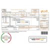 Costa Rica Compañía Nacional de Fuerza y Luz, S.A. (CNFL) utility bill template in Word and PDF format