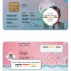 Croatia ID template in PSD format