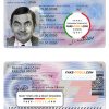 Czechia ID template in PSD format
