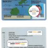 Fiji driving license template in PSD format, fully editable