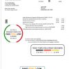 France Orange utility bill template in Word and PDF format