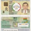 Ghana ID template in PSD format, fully editable, with all fonts scan effect