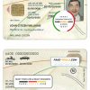 India driving license template in PSD format, fully editable, with all fonts
