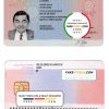 Italy residence permit card template in PSD format, fully editable
