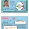 Jordan driving license template in PSD format, fully editable