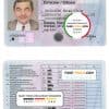 Kyrgyzstan driving license template in PSD format, fully editable