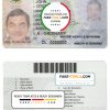 Liberia driving license, fully editable template in PSD format