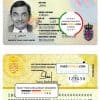Luxembourg ID template in PSD format