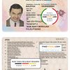 Malaysia driving license template in PSD format