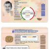 Mongolia ID card template in PSD format, fully editable