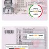 Norway driving license template, fully editable (2013 – present)