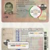 Romania driving license template in PSD format