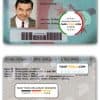 Singapore driving license template in PSD format, fully editable, with all fonts