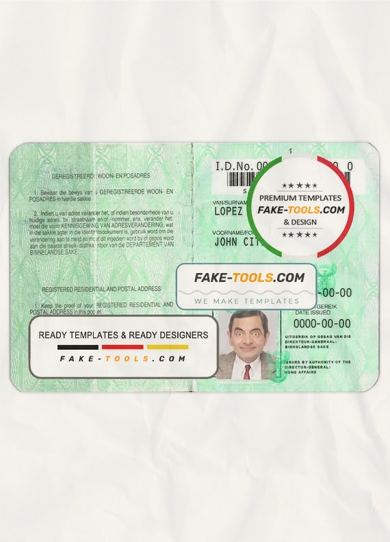 South Africa ID template in PSD format, fully editable (1986 – 2013) South Africa ID template in PSD format, fully editable (1986 – 2013)