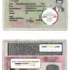 South Africa driving license template in PSD format