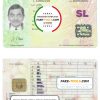 sri lanka driving license template free download