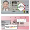 Switzerland driving license template in PSD format, fully editable