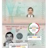 Turkey passport template in PSD format, fully editable (2018 - present) scan effect