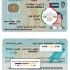 UAE (United Arab Emirates) ID template in PSD format