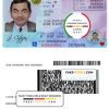 USA Idaho driver license template in PSD format