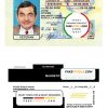 USA Louisiana driving license template in PSD format