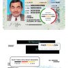 USA Montana driving license template in PSD format