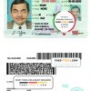 USA Nebraska driving license template in PSD format