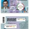 USA New Hampshire driving license template in PSD format