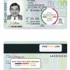 USA Ohio state driving license template in PSD format