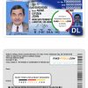 USA Oklahoma driving license template in PSD format scan effect