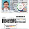 USA Pennsylvania state driving license template in PSD format