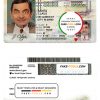 USA Rhode Island state driving license template in PSD format scan effect