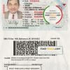 USA South Carolina state driving license template in PSD format (2020 - present) scan effect