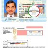 USA Tennessee driving license template in PSD format scan effect