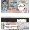 USA Texas driving license template in PSD format, fully editable (2020 - present)