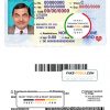 USA Texas driving license template in PSD format scan effect