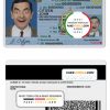 USA Vermont driving license template in PSD format scan effect