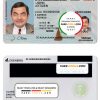 USA Washington driving license template in PSD format (2018 - present) scan effect