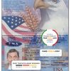 USA passport template in PSD format, fully editable, with all fonts scan effect