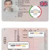 United Kingdom driving license  template in PSD Format, fully editable