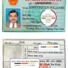 Vietnam ID template in PSD format, fully editable Vietnam scan effect