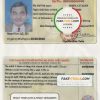 Vietnam driving license template in PSD format, fully editable scan effect