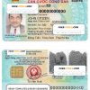 Vietnam ID card PSD template, completely editable scan effect