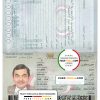 Yemen passport template in PSD format, fully editable scan effect