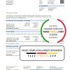Germany ENSO rechnung für strom und erdgas utility bill template in Word and PDF format