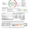 Germany Wavwasser utility bill template in Word and PDF format