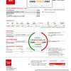 Greece CORAL GAS utility bill template in Word and PDF format