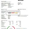 Hungary E2 utility bill template, fully editable in PSD format