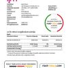 Hungary Magyartel utility bill template in Word and PDF format, fully editable